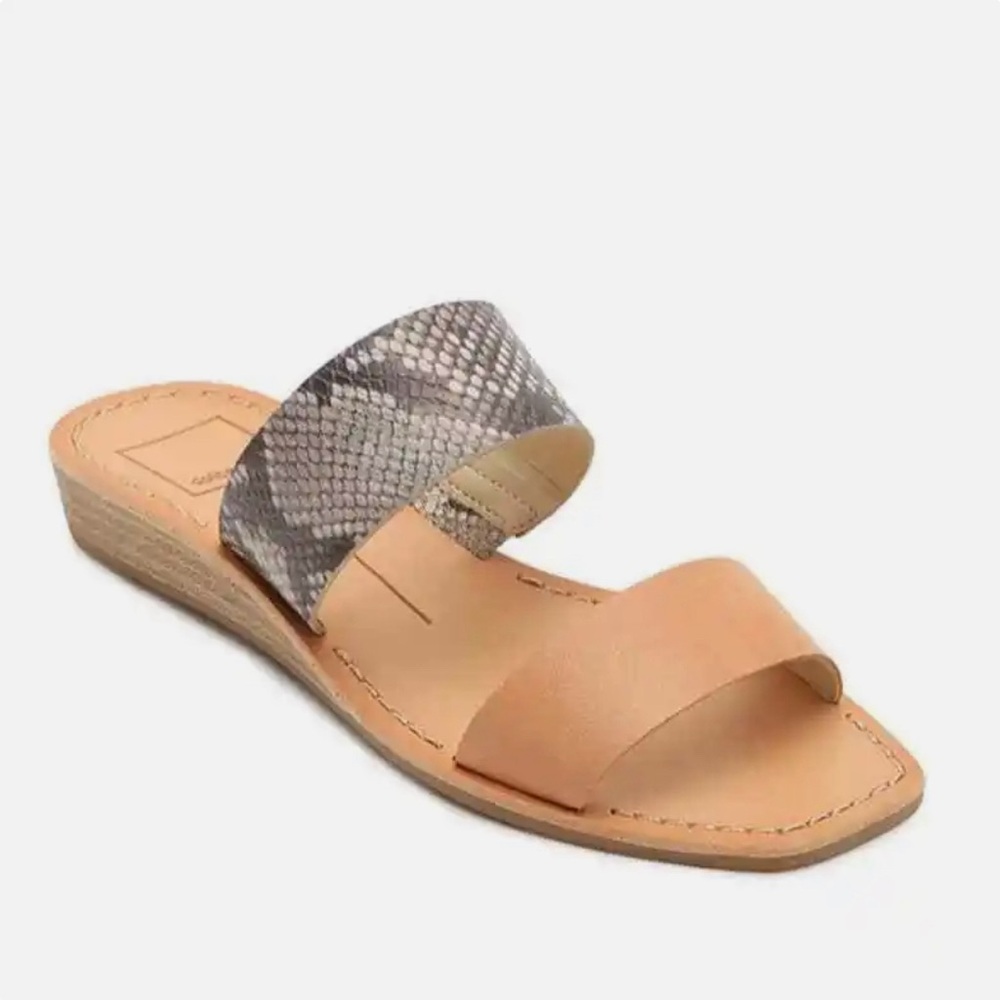 Dolce Vita Hikara sandals - snake print/tan color